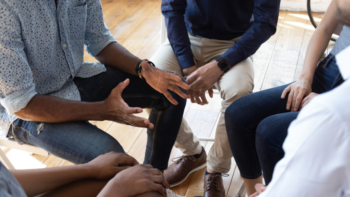 Group discussion and participation leading to healthy relationships with good boundaries and safety at WellMind Therapy Center in Ft Worth